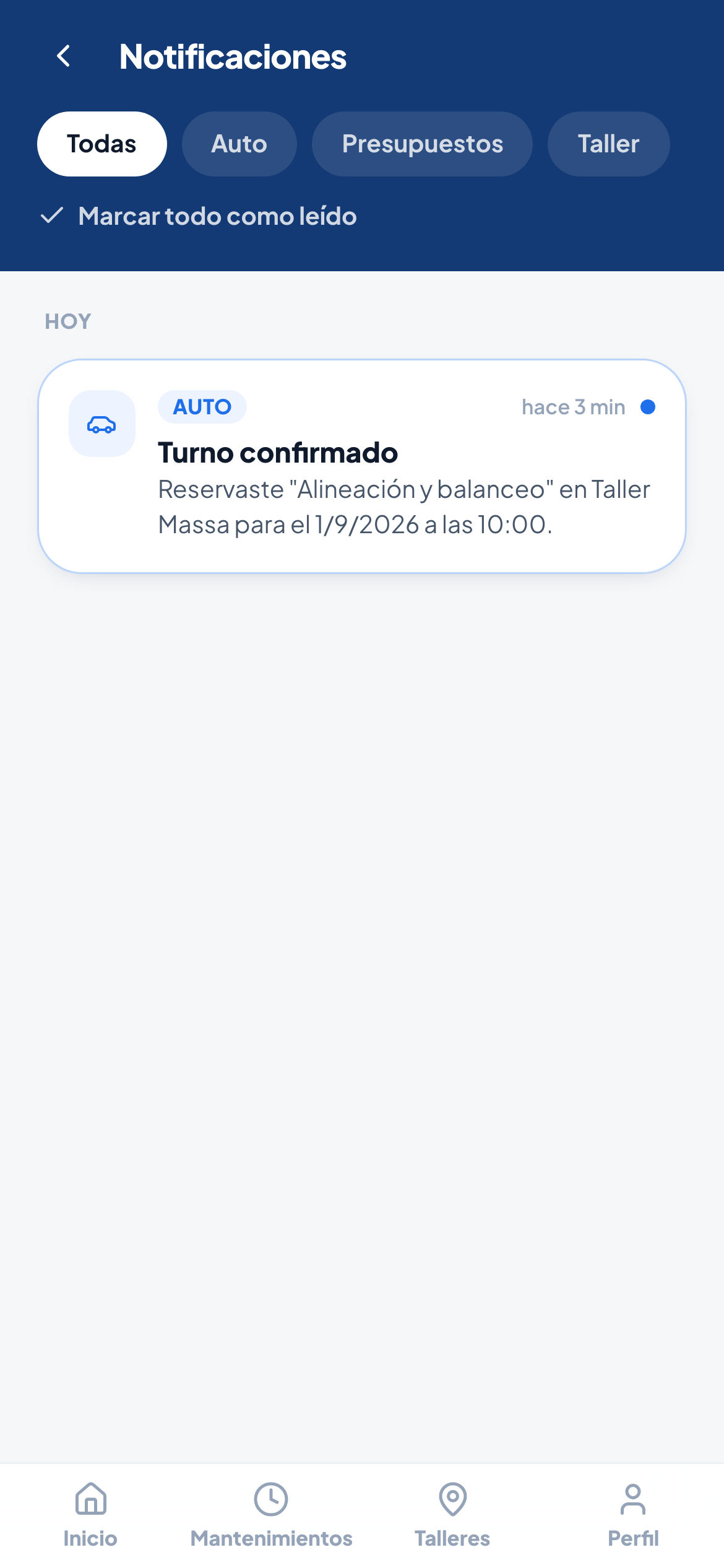 Captura: Notificaciones